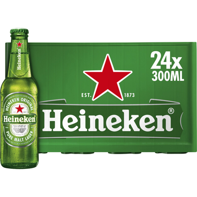Heineken Bier Krat 24x 300ml - Premium Pilsener | Nachtwinkel Brabant