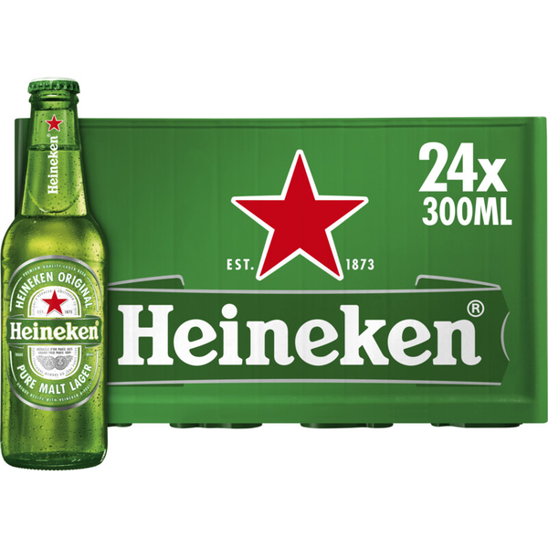 Heineken Bier Krat 24x 300ml - Premium Pilsener | Nachtwinkel Brabant