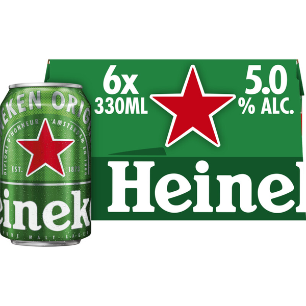 Heineken Bier 6-Pack 6x 330ml - Premium Pilsener | Nachtwinkel Brabant