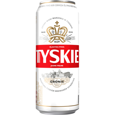 Tyskie Gronie Bier 500ml - Pools Premium Pilsener | Nachtwinkel Brabant