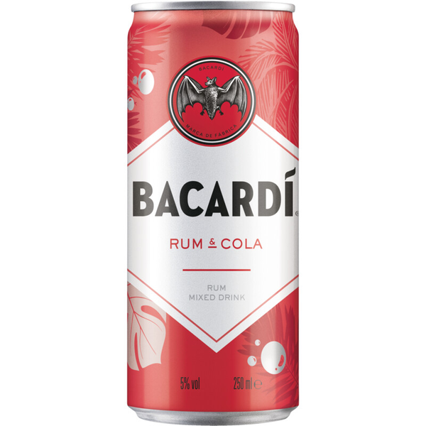 Bacardi Rum & Cola 250ml - Premium Ready to Drink | Nachtwinkel Brabant